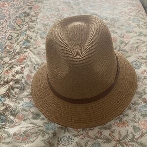 Stylish Tan Fedora Hat